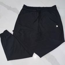 Hurley Women  s Jogger Activewear Wind Pants Black Size S Drawstring Waist Pocket