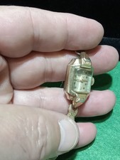 Orologio da polso donna vintage Benrus oro 10k modello CB-1 funzionante 