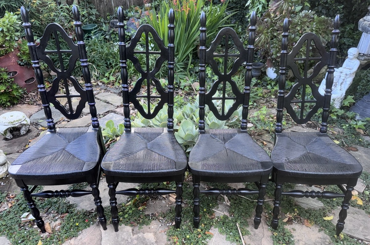 Kosuga Japan Chairs 4 Teak Chairs with 2 Additional Chairs Similar