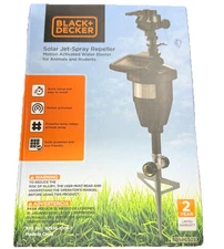 Solar Powered Animal Repellent Sprinkler Device For Deer Rabbits Squirrels Dogs