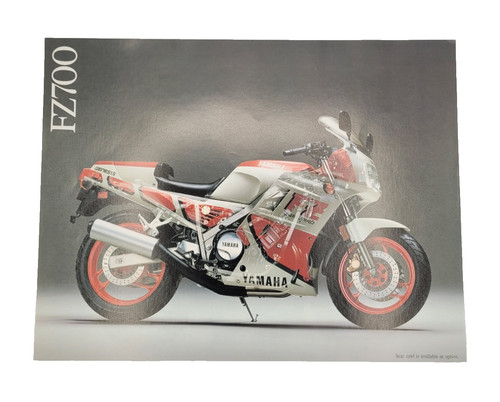 1987 YAMAHA FZ700 MOTORCYCLE Dealer Sales Brochure LIT-11139-00-14 JAPAN VTG