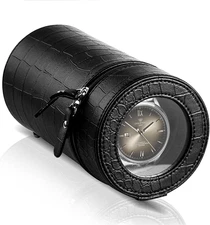 Single Watch Winder for Automatic Watches – Silent Motor, Battery and AC Adapter