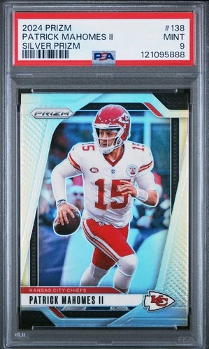 2024 Panini Prizm Patrick Mahomes II Silver #138 Chiefs PSA 9 MINT