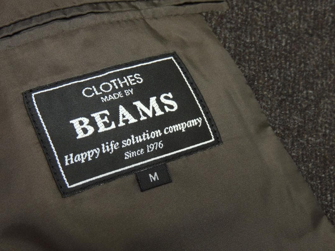 Excellent Condition Size M BEAMS Patchwork Tweed … - image 8