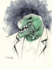 Ryan Ottley Lizard Original Sketch