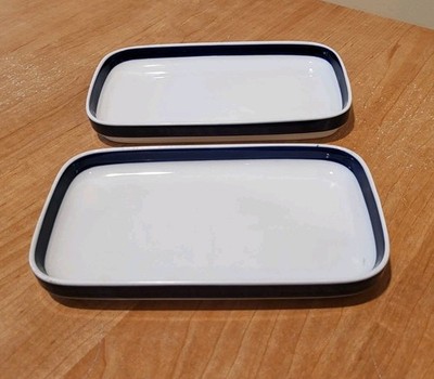 LUFTHANSA  Two Trays Hutschenreuther Germany  6 x 3.25  AIRLINE COLLECTIBLE