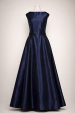 NWT Crimson 2-Pc Navy Iridescent Taffeta Gown Set 6P Formal