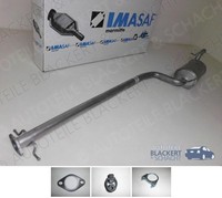 Imasaf Auspuff Mitteltopf+Anbauteile für Ford Focus 1.8 Turbo Di/Tddi 55/66KW