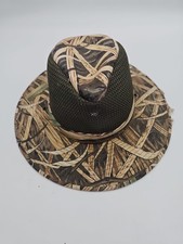 Vintage 90s Orvis mesh-lined camo sun hat. Made in USA. Size M Boonie Hat