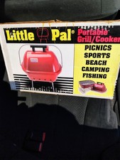 Vntg Little Pal Portable Charcoal Grill Red Metal Travel Lightweight Bbq New Vntg Little Pal Portable Charcoal Grill Red Metal Travel Lightweight Bbq New