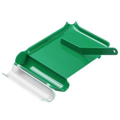 Green Right Hand Pill Counting Tray With Spatula L Shape Pharmacy Medicine