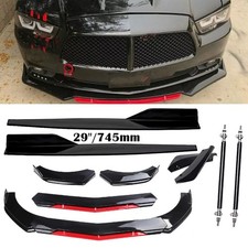 Front Bumper Lip Splitter Spoiler Glossy Black For Dodge Charger 2006-2014 Body Front Bumper Lip Splitter Spoiler Glossy Black For Dodge Charger 2006-2014 Body