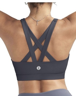RUNNING GIRL Sports Bra for Women, Criss-Cross Back Padded Strappy Sports Bra XL