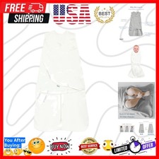 100 Cotton Sleepsack Swaddle, 3-Way Adjustable Wearable Blanket, TOG 1.5, Cr...