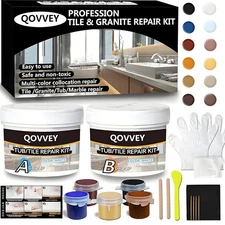 Tile Repair Kit & Granite Quartz Countertop Chip Repair Kit Color Match Marble