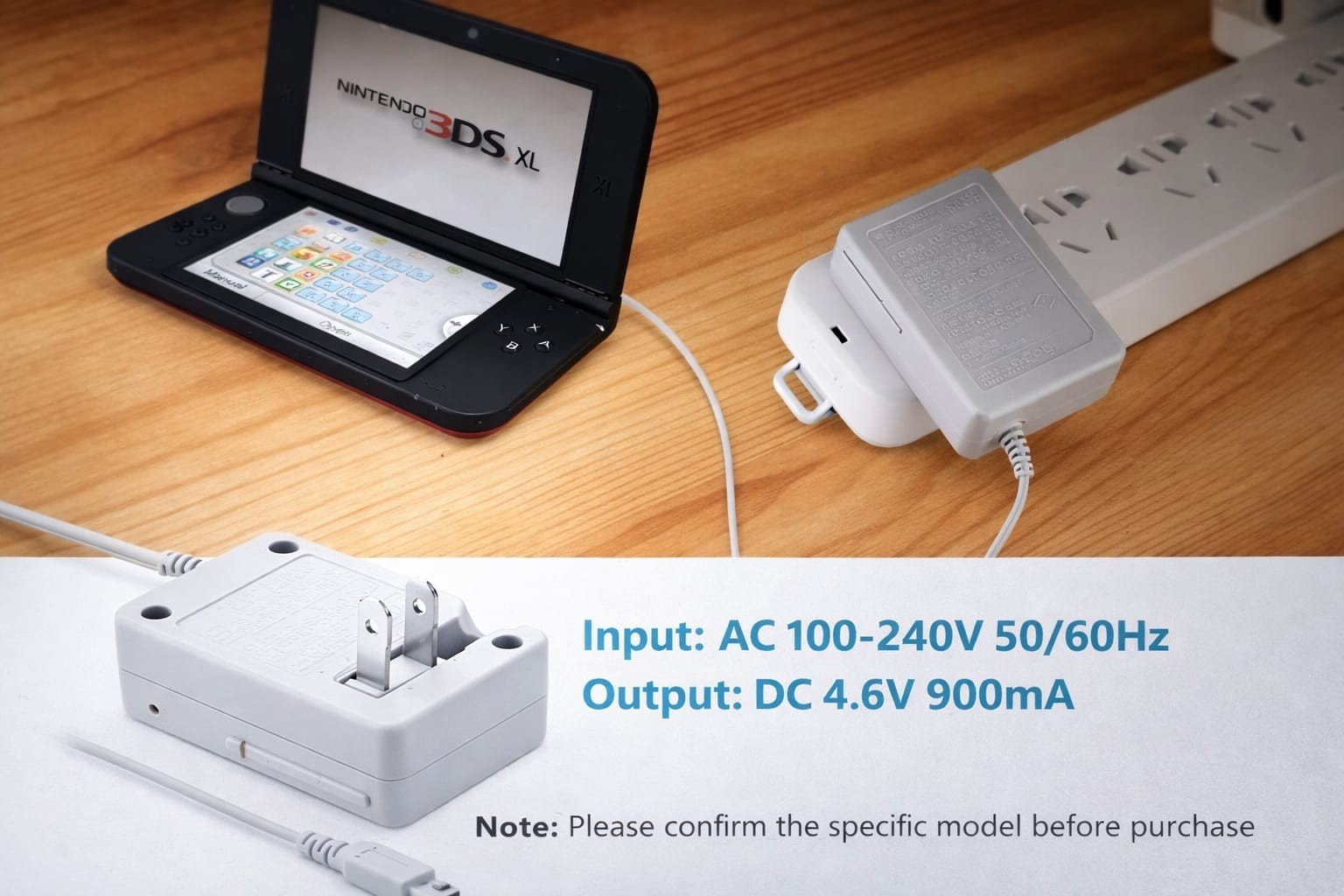 AC Adapter Home Wall Charger Cable for Nintendo DSi/ 2DS/ 3DS/ DSi XL ...