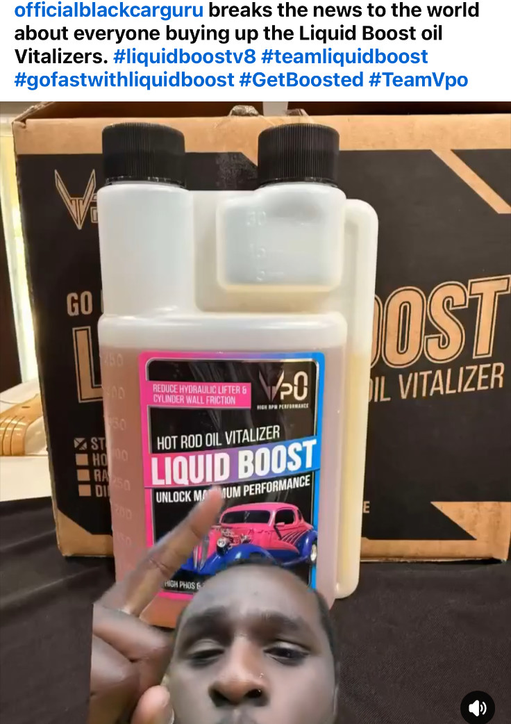 16 oz Liquid Boost street oil Vitalizer •30w and lower