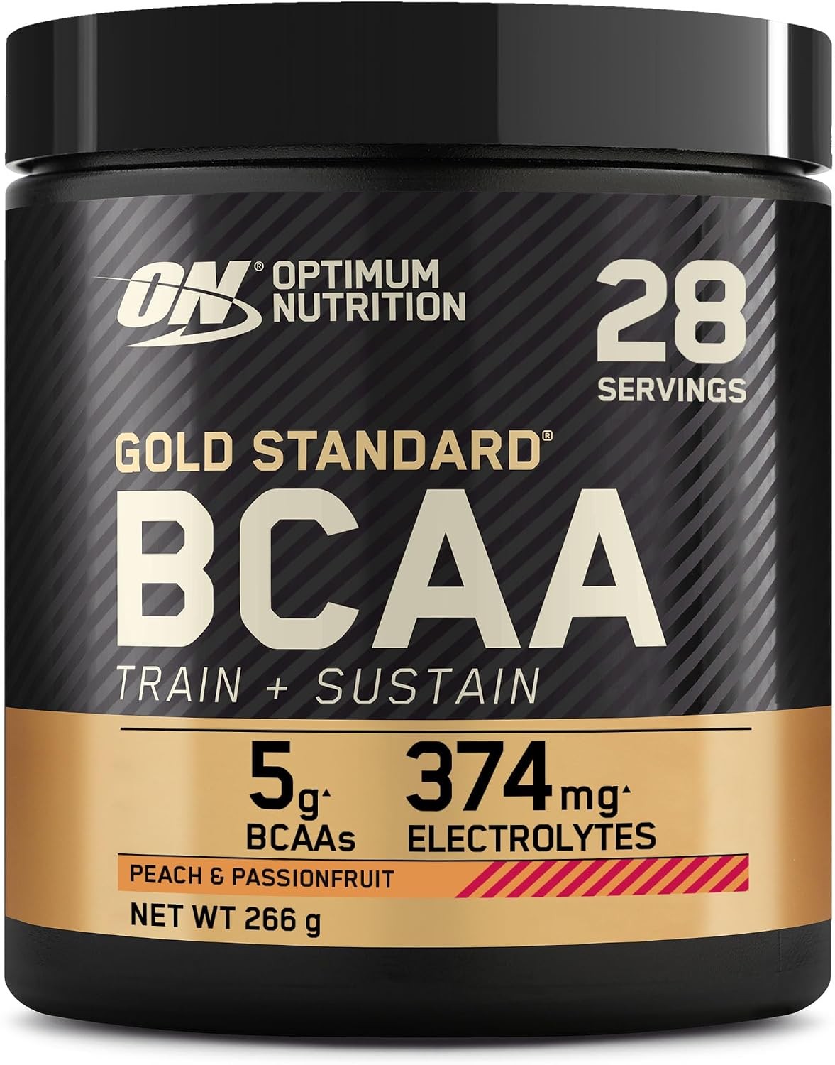 Optimum Nutrition Gold Standard Bcaa - Train + Sustain Peach & Passionfruit - 266G - Image 2
