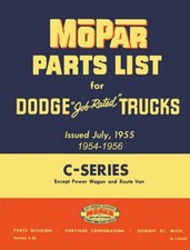 1954-1956 Dodge Truck All Models Parts Book