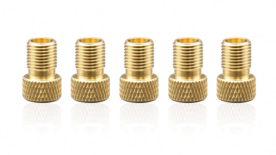 Product photo 4 of 4 — 5 x RIDERACE Brass Presta to Schrader Adapter UK Stock UK Seller