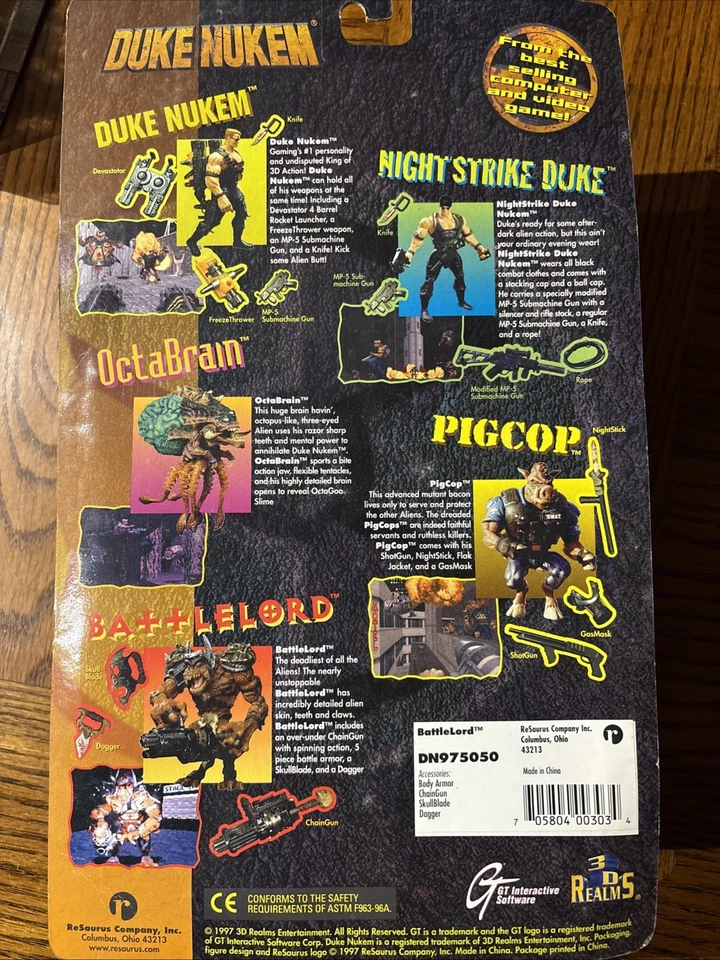 Figura de acción Battlelord Duke Nukem (3D Realms 1997, nueva precintada) Foto 3 de 3
