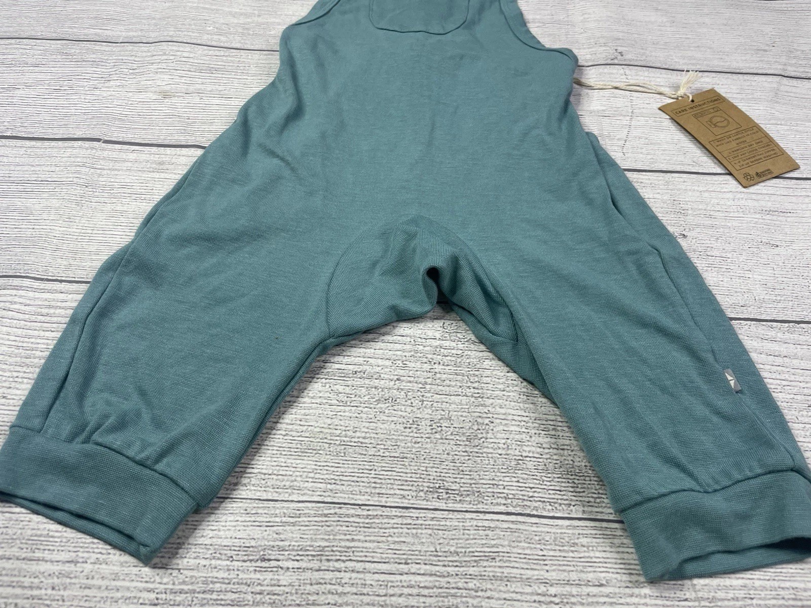 Kyte Baby Bamboo Jersey Overalls in Teal Green Blue 18-24 Months New NWT