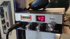 SEARS RoadTalker40 Vintage 40ch Mobile CB Radio w/mic and original box - REPAIR