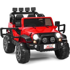 12V Electric Kids Ride On Car w/ Remote Control Storage Box Music Red