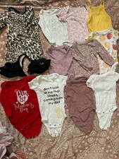 Babygirls Size 0-3M Long-sleeve Onesie Bundle 