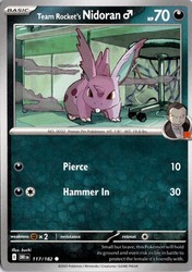 Team Rocket's Nidoran M 117/182 Destined Rivals