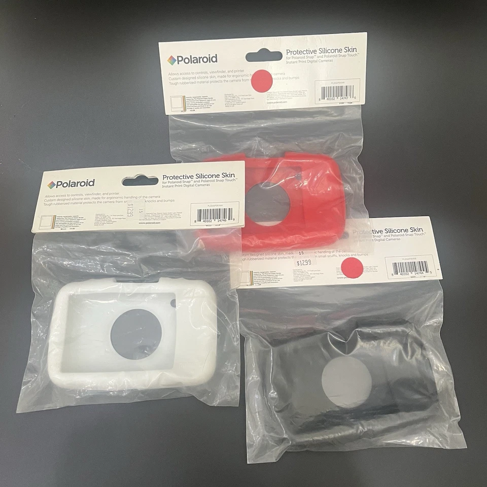 Лот из 3 Polaroid защитный силиконовый чехол для Polaroid Snap цифровой камеры - Изображение 2 из 2