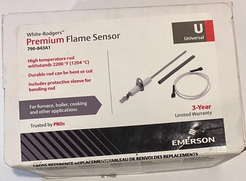 White-Rodgers 790-843A1 Flame Sensor Premium Universal Replacement HVAC Shipped