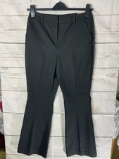 New With Tags TU Womens Kick flare Trousers Uk10S Black RRP£15 (A36)