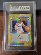 2022-23 Contenders Optic Cole Anthony Perennial Auto Gold /10 SGC 9.5 10 PCA-CAT
