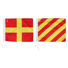  2 Pcs Ship Signal Flag Marine Decoration Flags International Code