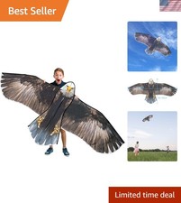 70" Easy-Flying Bald Eagle Kite - Perfect for Kids  Adults Outdoor Fun