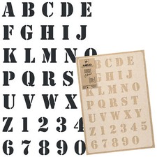 Pochoir Réutilisable en plastique // 45x65cm ou 65x95cm // Lettres et Chiffres