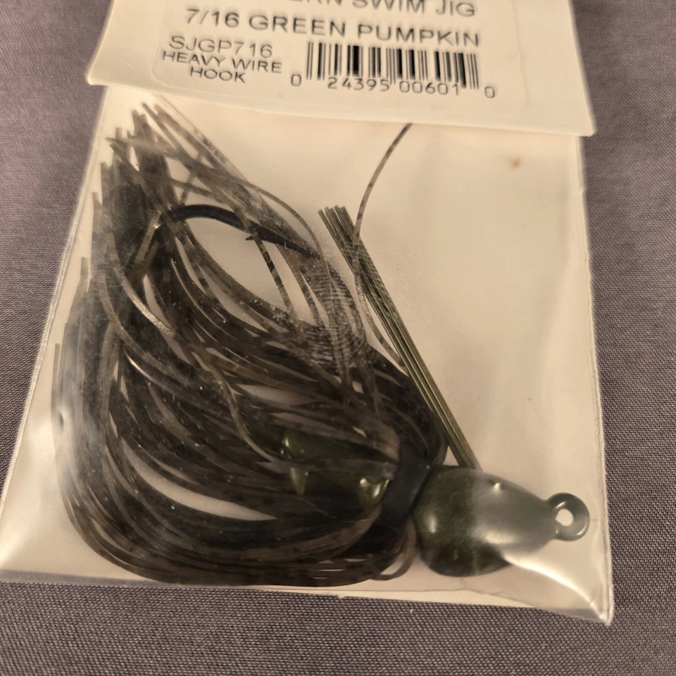 Plantilla de natación Gambler Go Fish 7/16 calabaza verde y 5/16 Creek Craw ver descripción Foto 3 de 4