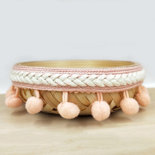 90cm Pompoms Braid Ribbon Embroidered Trim Tassel Ball Fringe DIY Sewing Curtain - Picture 5 of 22