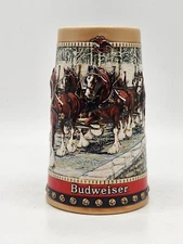 Vintage Budweiser Collectors Series Handcrafted 1988 Anheuser Busch Beer Stein