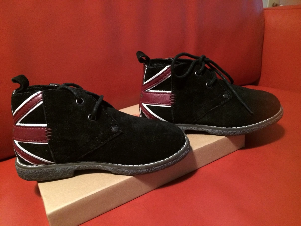 REPLAY AND SONS EDMOND UNION JACK SHORT Boots High tops EUR29 NIB