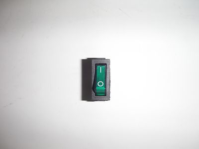 AC 250V 15A 20A Green Light illuminated ON/OFF 2 Position Rocker Switch 3 Pin
