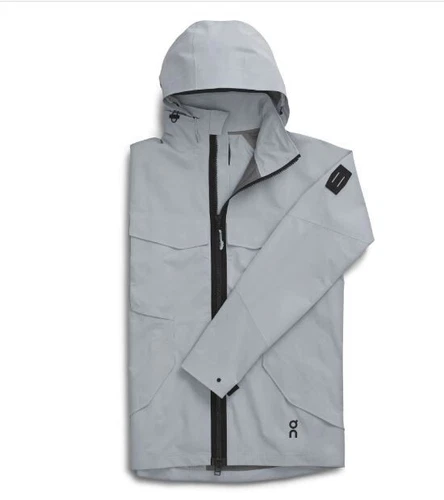 NWT ON Running Men's M Jersey  Polyester  w Hood  Waterproof  Zipper  Hail $419 image 4