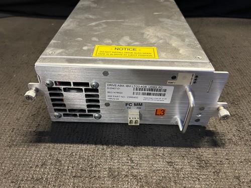 DRIVE ASM, IBM LTO 3 4GB, UDS3, FC 23R6450 8-00407-01 FIBRE CHANNEL TAPE DRIVE - Picture 3 of 8