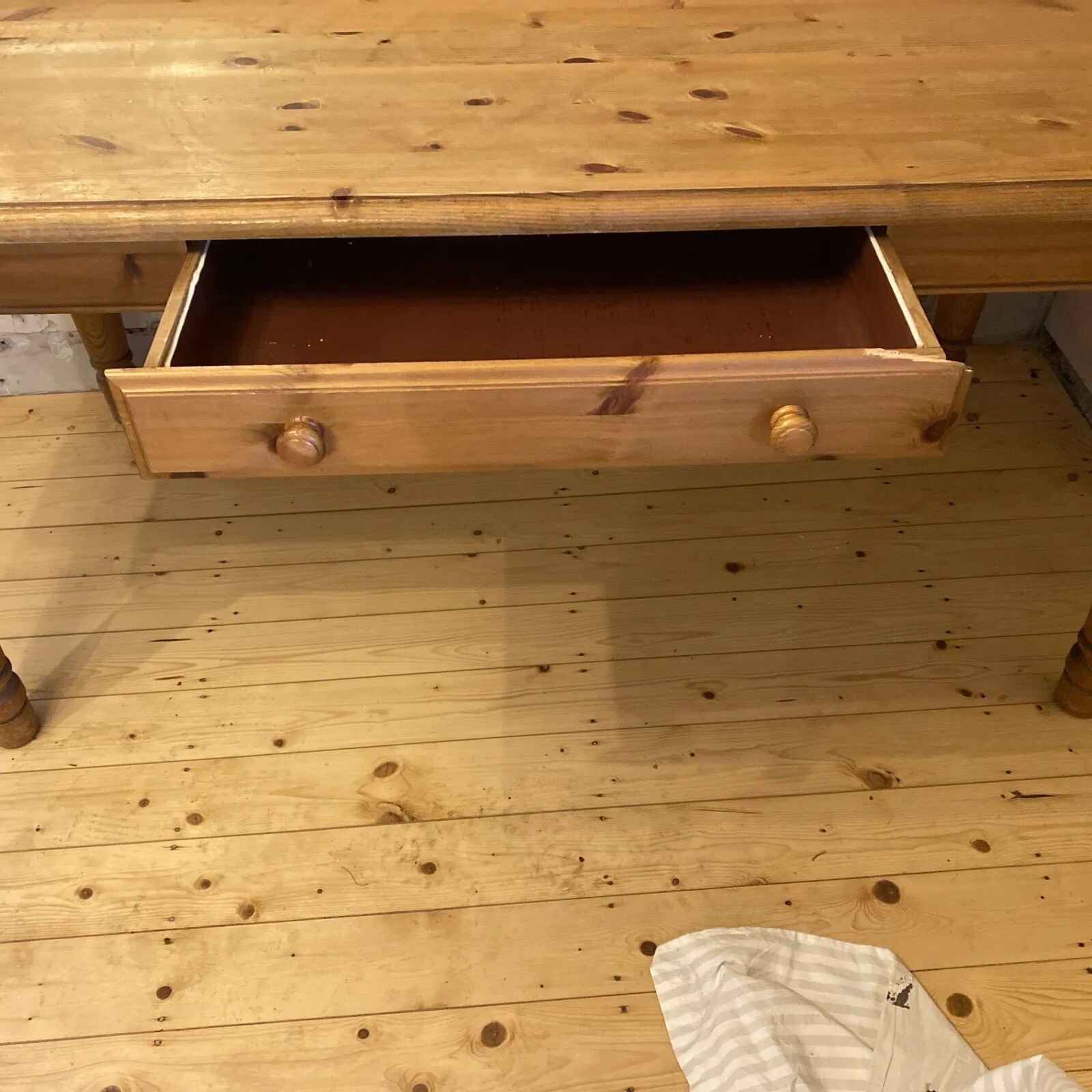 DUCAL pine furniture; Dining Table W80cm, L160cm, H77.5cm, With