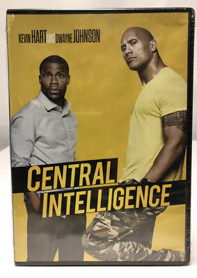 Central Intelligence DVD, Kevin Hart, Dwayne Johnson, Dolby Audio, New Sealed