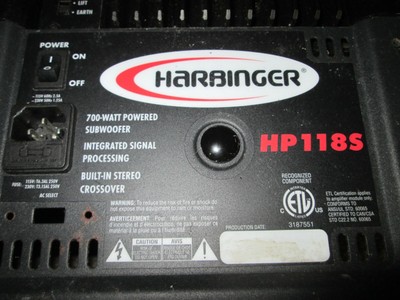 harbinger hp118s