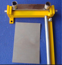Manual sheet metal iron aluminum copper plate bending machine 100mm width he