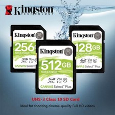Kingston 4K U3 32GB-512GB MicroSD Flash Memory Card For Camera Media Record Lot