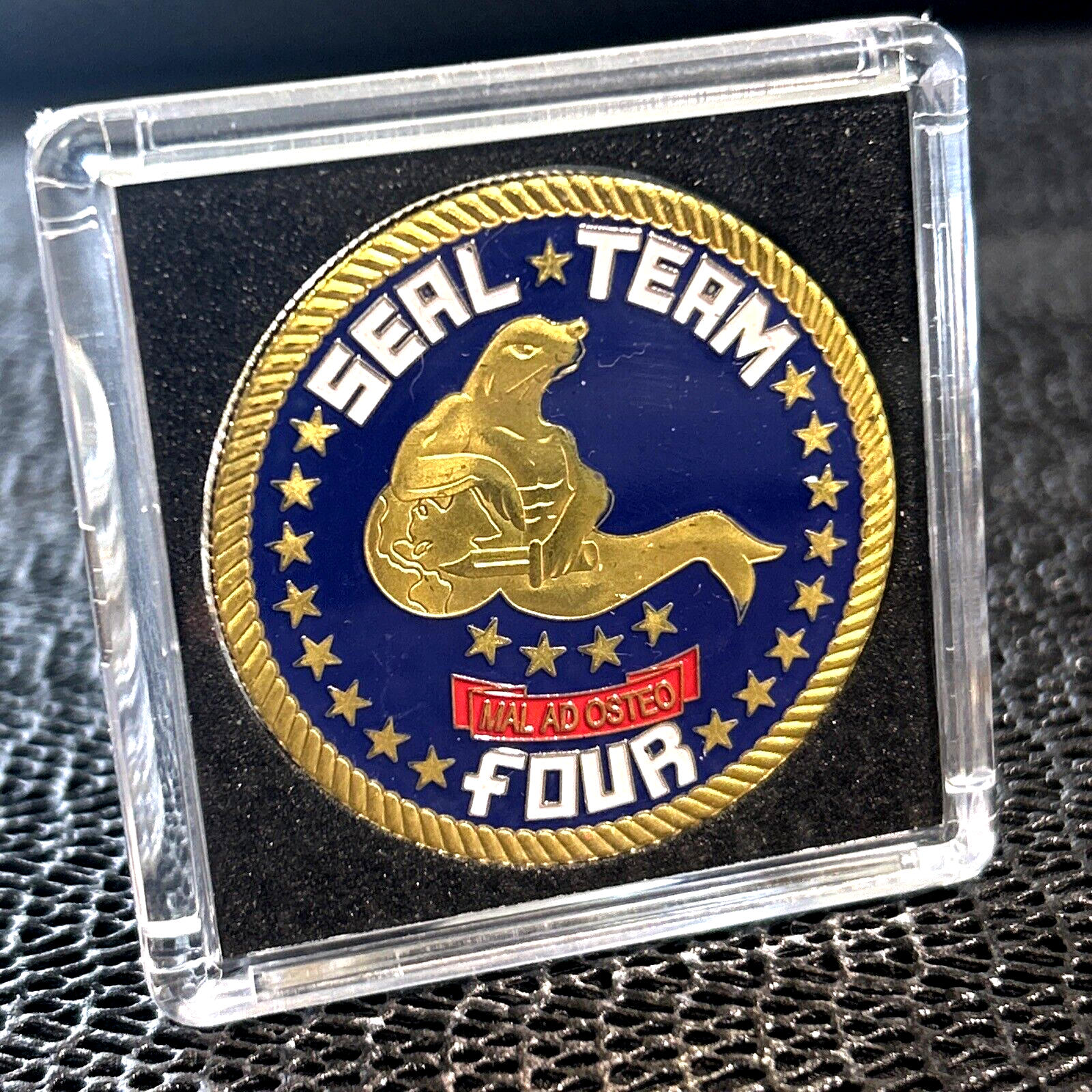 CHALLENGE COIN-Seal Team FOUR (4) US NAVY NAVAL SPECIAL WARFARE DEVELOPMENT GRP